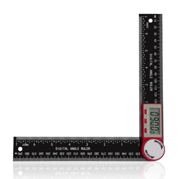 Digital Angle Finder Protractor Ruler Carbon Fiber Plastic WoodworkingTools1Pack - Picture 2 of 12
